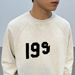 Felpa Fear da uomo 2023, elegante, a maniche lunghe, personalizzabile, tinta unita, <span class=keywords><strong>oversize</strong></span>, stile Highstreet, girocollo, con cappuccio e senza cappuccio - Product Image 4