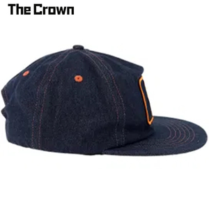 Custom Logo 5 Panel Structured Denim <b>Flat</b> Brim Hat Wholesale Bulk Woven Patch <b>Cap</b> With Single Row Snapback Manufacturer - Product Image 4