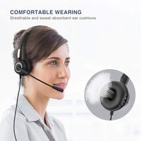 Casque Talkvioce 500D pour centre d'appels, écouteurs QD avec micro pour ordinateur