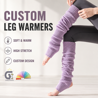 Jambières tricotées sur mesure en coton doux, très extensibles, avec découpe au niveau du pied, pour le yoga, la danse, le fitness, fabricant OEM ODM