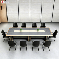 Table de Conférence de Luxe JIUSHUN en Bois pour Bureau et Salle de Réunion – Vente en Gros