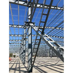 Structure Warehouse Manufacture Steel Lighting Truss Stand Metal Free Span Light Steel Structure Frame