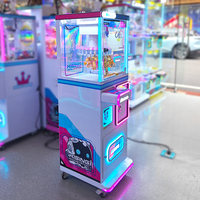Machine d'arcade commerciale Kising à monnayeur, mini-machine de jeu porte-bonheur avec logo personnalisé, mini-grue à 25 pinces avec lecteur de cartes