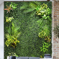 Panneau de clôture en gazon synthétique, mur végétal artificiel, toile de fond végétale luxurante, fausse verdure pour la décoration de jardin et de mariage
