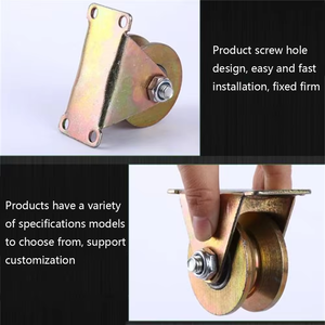 V U H Groove Porte Coulissante Roues Roulement Lourd Fente Roue Fer Porte Coulissante Rouleau 50-100mm En Acier Guide Rouleau Piste Roulette - Product Image 6