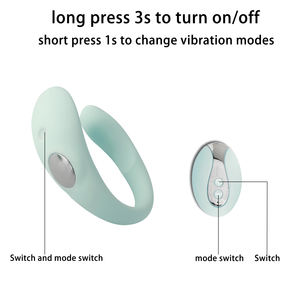 Mainan seks dewasa Vibrator kepala ganda untuk wanita Remote Control 10 Mode getar Stimulator g-spot - Product Image 5