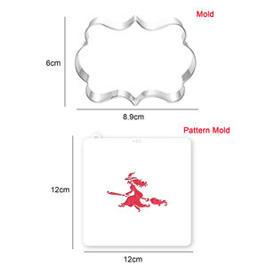 Plantilla de galletas de Halloween, plantilla de café, glaseado de galletas, Fondant, molde para galletas para hornear pasteles, herramientas de decoración - Product Image 4