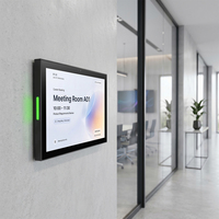 Panel de Montaje en Pared PoE Antirrobo para Tablet LED en Sala de Reuniones, Tablet Android Integrada en Pared con Pantalla Completa sin Marco, Panel de Asistencia NFC, SDK