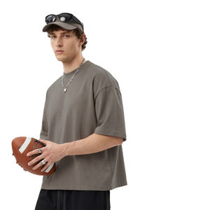 Camiseta Unisex de Algodón Estilo Streetwear, Corte Cuadrado, Hombros Caídos, Lisa, 230GSM, Alta Calidad, con Logotipo Personalizado, Talla Grande para Hombre - Product Image 2