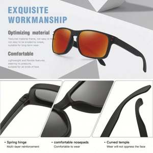 Gafas de Sol Personalizadas con Logotipo, Antideslumbrantes, Visión Nocturna, para Pesca y Conducción, Protección UV400, TR90, Cuadradas, Polarizadas, para Hombre y Mujer - Product Image 3