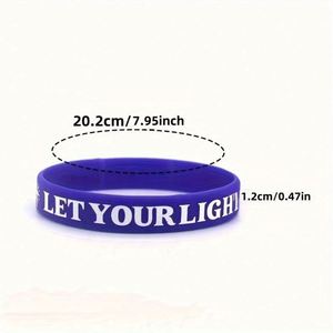 Bracelet en caoutchouc personnalisé en gros avec votre propre logo pour événements promotionnels, cadeaux publicitaires, bracelet en silicone - Product Image 3