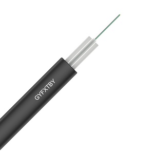 Venta al por mayor GYFXTBY Cable dieléctrico 12/16 Núcleo Fibra plana ovalada A prueba de rayos para cables de comunicación de despliegue aéreo - Product Image 1