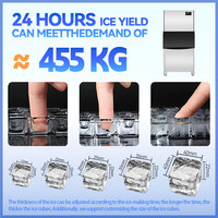 Machine à glaçons industrielle ICEMA, meilleur prix, capacité de stockage de 500 kg, eau essentielle incluse, bars, hôtels, usines, restaurants