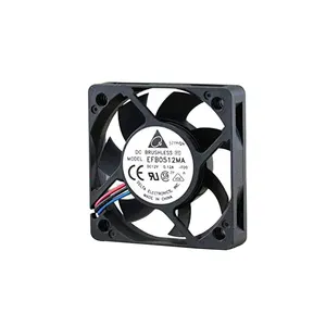 Delta EFB0512MA 50x50x10mm 12V 4500RPM 3 Wire DC Axial Cooling Fan Manufacturers