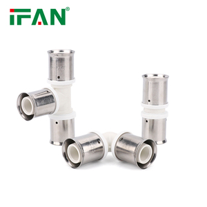 IFAN <span class=keywords><strong>BS</strong></span> 15875 Accesorios PEX en venta PN25 Todo tipo PPSU Ajuste de prensa PN25 Color blanco 16-32MM Accesorios de tubería de latón - Product Image 1