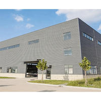 Atelier préfabriqué en structure légère en acier, entrepôt préfabriqué, soudage, pliage, couleur personnalisée, ISO9001