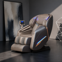 Fauteuil de massage 3D AI de luxe haut de gamme, portable et pliable, avec mécanisme de massage indépendant du cou, 2060 bpm, percussion haute fréquence, détection intelligente de la douleur