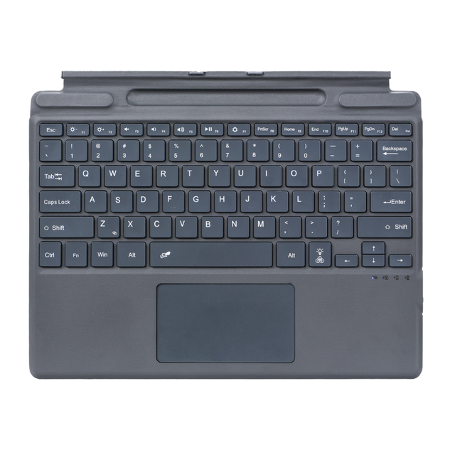 Wholesale Wireless Split Keyboard for Microsoft Surface Pro 3-10 LED Backlit Touchpad with Pen Holder for Tablet Computer