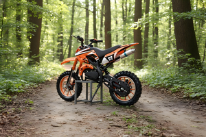 Precio Directo de Fábrica, Motocicleta Todoterreno de 49cc para Niños Principiantes, 2 Tiempos, Refrigerada por Aire, con Freno de Disco y Cadena para Niños de 3 a 10 Años - Product Image 3