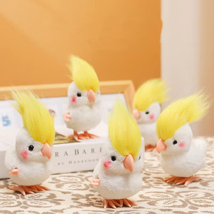 Jouets en peluche poupées à remonter, perroquet enfantin cool qui bouge et saute, jouets en peluche simulés avec mécanisme de remontage à chaîne mobile, cadeau pour enfants - Product Image 1