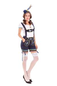 Traje Nacional Bávaro al por Mayor, Conjunto de Pantalones con Tirantes Bordados Alemanes, Uniforme para el Oktoberfest de Múnich - Product Image 1