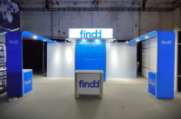 Stand d'exposition portable en tissu tendu en aluminium 3x6 m pour salon professionnel