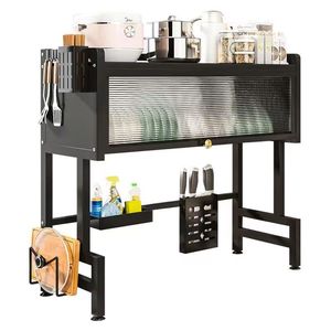Đa Năng Kim Loại Vuông Kệ Cho Nhà Bếp Phòng Tắm Hoặc Văn Phòng-Bền Bộ Đồ Ăn Phụ Kiện Chủ & Tấm Lưu Trữ Giá Thiết Kế - Product Image 1