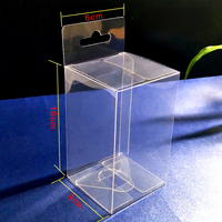 Boîte d'emballage carrée transparente personnalisable en PET/PVC/PP avec crochet pour l'affichage et le stockage en supermarché et commerce de détail