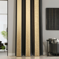 Vente chaude Écologique 5 Pouces 3D Panneau Mural Installation Facile PS Persiennes De Charbon De Bois Étanche Décoratif En Plastique Mur Villa