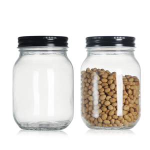 Pot de conservation en <span class=keywords><strong>verre</strong></span> premium, hermétique, pour cuisine et garde-manger, 500 ml, transparent, pour haricots, épices, noix - Product Image 4