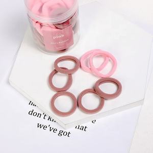 Cinta de goma elástica coreana para niños y adultos, nueva versión en caja, colorida, sin costuras, toalla, anilla para el pelo - Product Image 3