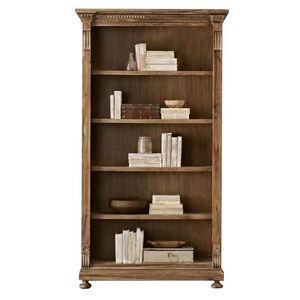 Librería de madera maciza tallada multicapa sin puerta abierta de moda de lujo con luz antigua retro francesa - Product Image 1