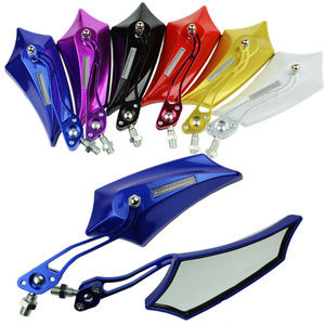 Purple Universal 8mm 10mm Scooter ATV Rear View Side <b>Mirror</b> for Motorbikes and Bikes Motorcycle <b>Mirrors</b> - Product Image 4