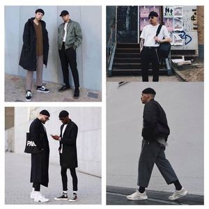 Gorros de lana cortos sin ala estilo hip hop para hombre, cálidos, de punto, vintage, con diseño de piel de melón, para otoño e invierno - Product Image 2