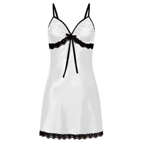 Pigiama <span class=keywords><strong>da</strong></span> <span class=keywords><strong>donna</strong></span> GYQ con scollo a V in raso di seta traspirante, lingerie sexy per l'estate, l'autunno e la primavera, OEM - Product Image 3