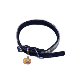 Collar Personalizado para Mascotas con Pedrería, Campana de Calabaza, Ajustable para Gatos y Perros, Diversión de Halloween, Talla Única, Naranja Sólido - Product Image 5