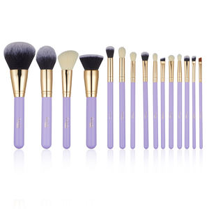 Gracedo – lot de 15 pinceaux de maquillage professionnels, violet, de luxe, de haute qualité, en bois, avec logo personnalisé - Product Image 3