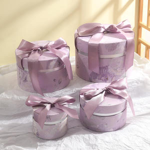 Caja de Dulces 2024, Caja Cilíndrica para Regalo de Dama de Honor, Regalo de San Valentín, Cumpleaños, Boda, con Cinta - Product Image 6