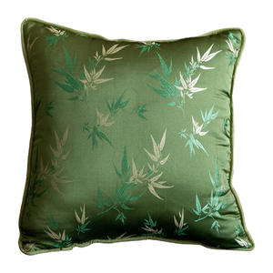 Yeni Çin Yeşil Bambu Oturma Odası Kanepe Yastık Kumaşı Hafif Lüks Ofis Bel Yatak Odası Başucu Minderi Yıkanabilir - Product Image 5