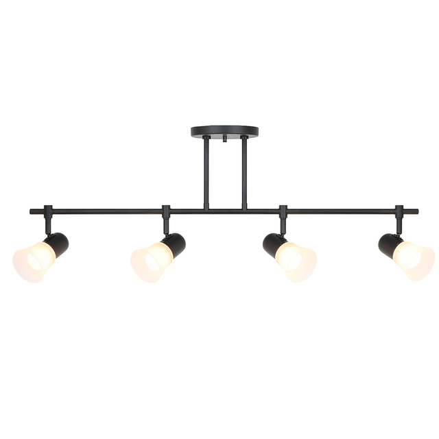 Commercial Modern Indoor 4 Lights Track Lighting Suspended Wall Track Light for Home Shop Spotlight