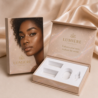 Boîte cadeau personnalisée à fermeture magnétique avec logo, boîte en carton en forme de livre, emballage pour cosmétiques, lentilles de contact colorées