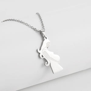 Moda Día DE LA MADRE joyería collar PVD 18K chapado en oro de acero inoxidable papá <span class=keywords><strong>MaMa</strong></span> bebé colgante collar joyería fina - Product Image 6