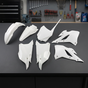 2022-2025 Kawasaki KX 85 bianco Kit di plastica per moto accessori - Product Image 2