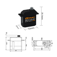 Robot de bureau IA micro-servo 5 kg, chien mécanique, moteur servo de petite taille haute précision 180 °   Servomoteur PWM