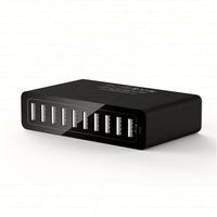 Station de charge pour smartphone 5V 12A, tête de charge 10 ports 60W haute puissance, chargeur multi-ports USB pour téléphone portable