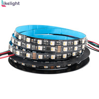 Tira de LED Direccionable DMX512 RGBW DC24V SMD5050, 60 LED por Metro, IP67, PCB de 10 mm, Rollo de 5 Metros para Iluminación Decorativa Inteligente para el Hogar