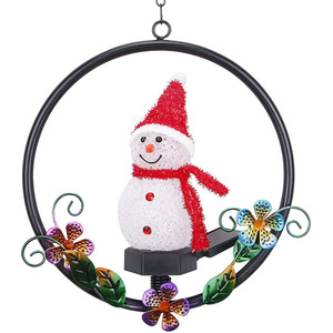 <span class=keywords><strong>Luz</strong></span> Solar LED IP65 para Exteriores, Jardín, Hogar, Encendido Automático en la Oscuridad, Adorno Decorativo de Resina con Forma de Muñeco de Nieve Navideño - Product Image 5