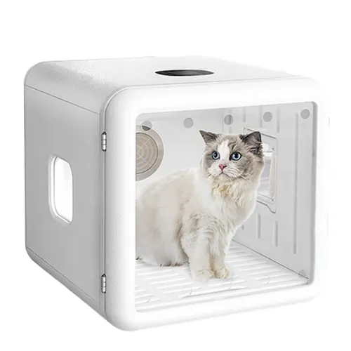 Sèche-cheveux automatique ultra silencieux 65L pour chiens Contrôle intelligent de la température Boîte de séchage à 360 degrés pour animaux de compagnie pour le toilettage des chiens et des chats