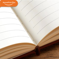 Ensemble de carnets en cuir PU A5 personnalisés avec logo en relief et stylo métallique, cadeau d'affaires pour le bureau