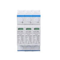 Parasurtenseurs ETEK EKU4-40Z 500V 800V 1000V DC SPD pour la protection contre la foudre des systèmes photovoltaïques solaires et des équipements électroniques, type T2